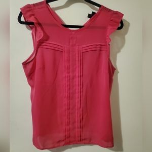 Pink Sleeveless Blouse